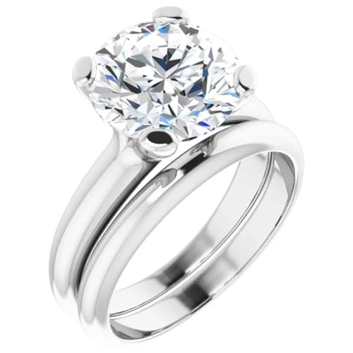 3 Ct. Solitaire Round Brilliant Cut Lab Diamond Engagement Ring2