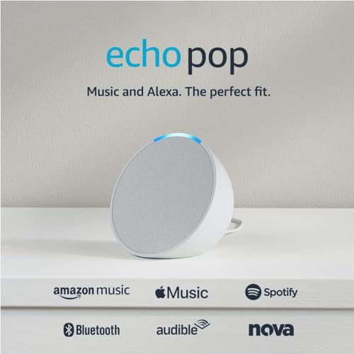 Echo Pop | Full sound compact Wi-Fi and Bluetooth smart speaker w...