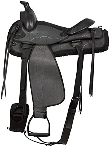 8" inches Seat Children Pony Kids Western Synthetic Miniature Equestrian Trail Barrel Racing Cordura Lightweight Tack Comfort Horse Riding Saddles Classic Quality Handmade Size 8" inches Seat, RF38