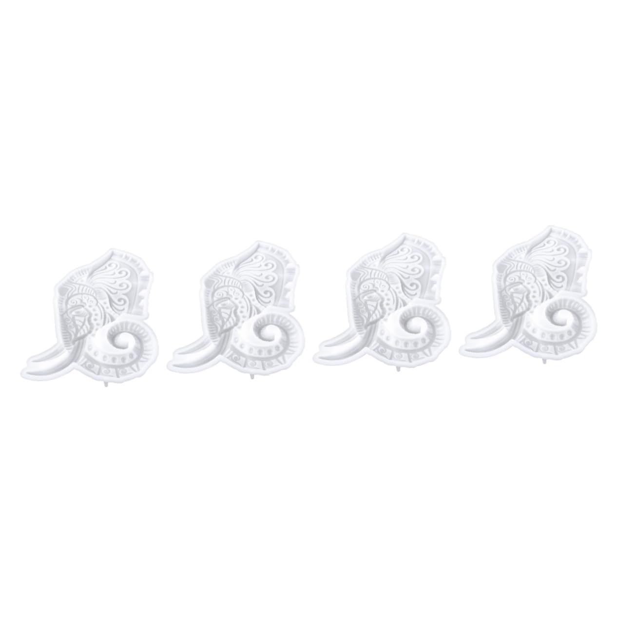 DOITOOL 4 Pezzi Stampo Silicone per Mold Epossidico Flessibile per Creazioni Artigianali e Decorazioni Uniche Facile da Sformare e Resistente Alla