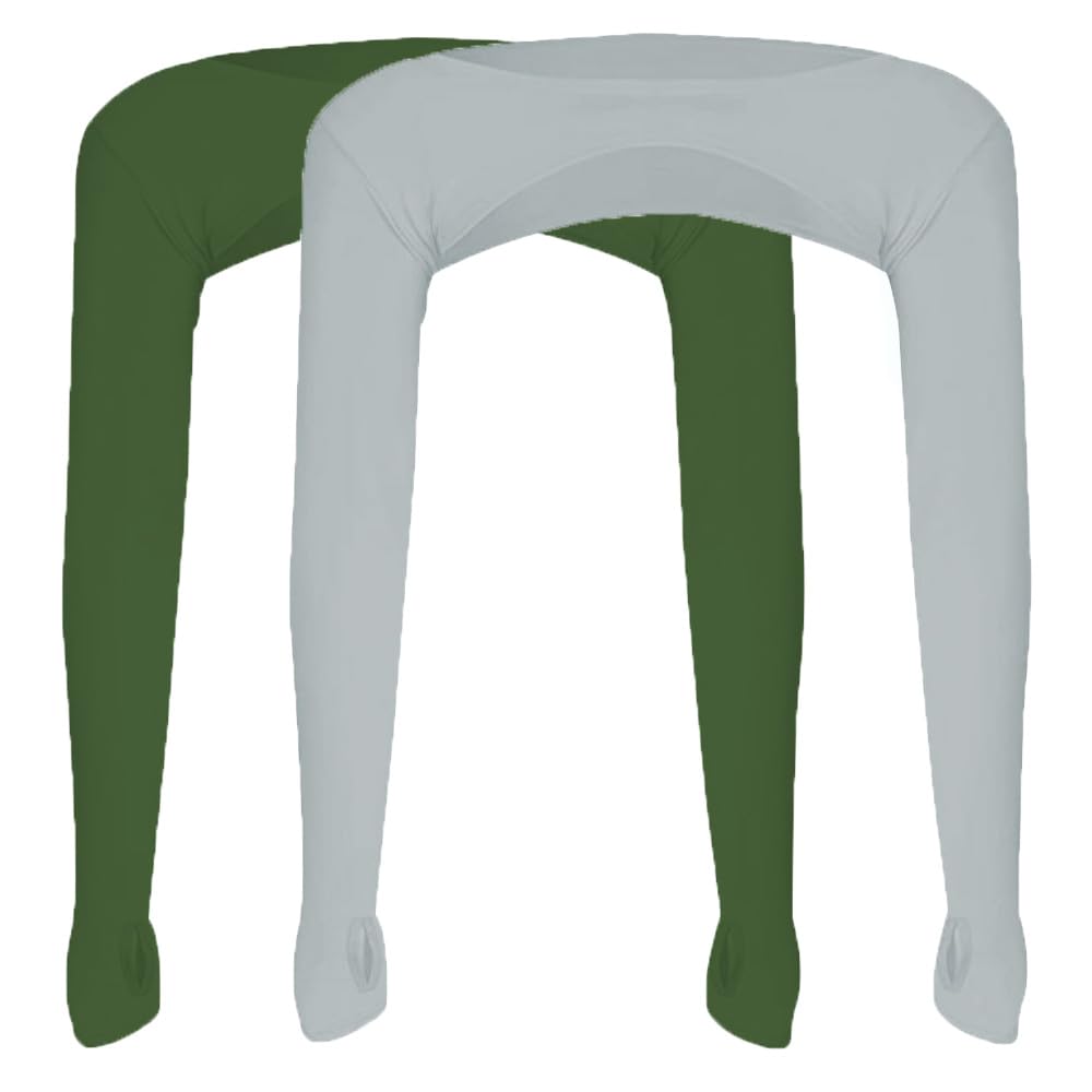 Bufanda de protección solar textil premium con manguitos elásticos transpirables para golf 8