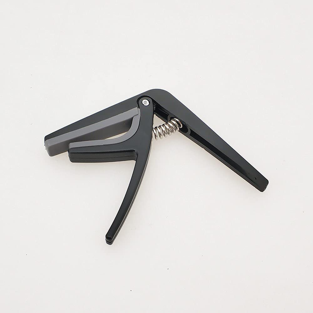 Gitarren-Stimmgerät, professioneller Einhand-Kapodaster mit Schnellwechsel, Kunststoff, Stahl, Schwarz