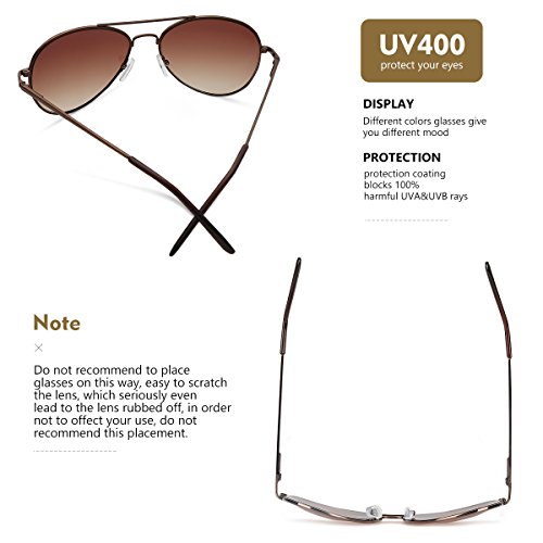 Duduma Premium Classic Sunglasses with Metal Frame Uv400 Protection - Thumbnail 4