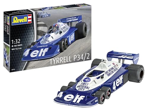 Revell 07741 Tyrrel P34/2 Kit de maquette en plastique non construit/non peint à l'échelle 1/32 6 roues