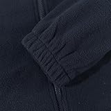 Spring&Gege Kids Lightweight Polar Fleece Jackets Boys Girls Soft Full-Zip Outwear, Navy Blue, Size 9-10 Years - Image 5