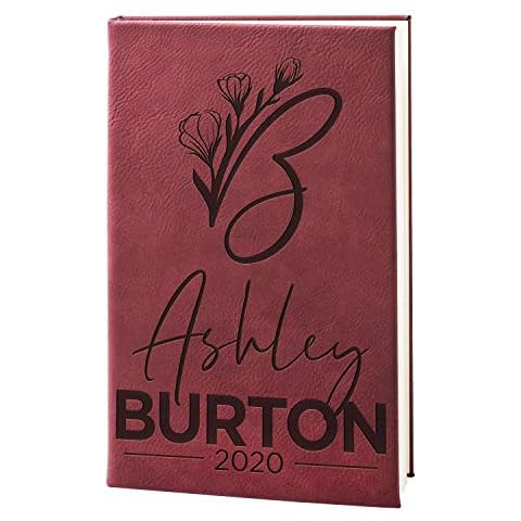 Personalized Leather Journal for Men | Burgundy, 15 Design, A5 | Engraved Journals to Write in for Men, Women - Diary for Boys - Personalized Notebooks and Journals - Coworker, Office Gifts… Cover