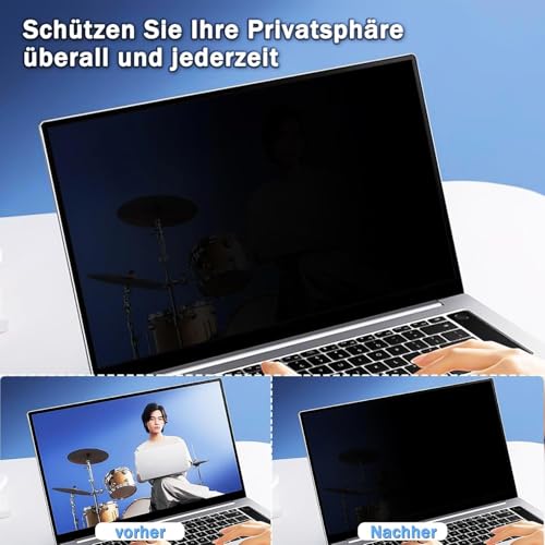STARY Laptop Sichtschutzfilter 16 Zoll 16:10 Seitenverhältnis Sichtschutzfolie, Anti-Blaulicht, Anti-Glare, abnehmbare Blickschutzfilter für Hp/Dell/Acer/Lenovo/ThinkPad/Asus