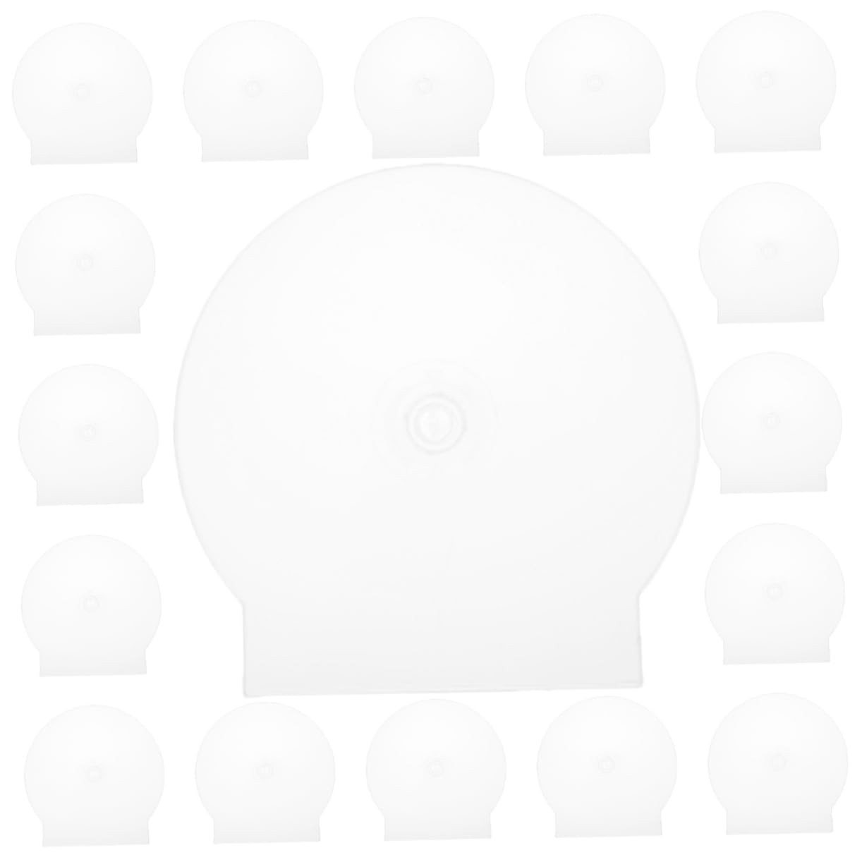 Ciieeo Custodie Portatili Per Cd e Dvd Trasparenti in Plastica Rigida, Protezione Antigraffio e Anti-polvere, Formato Compatto Per Viaggi e Uso Domestico, Confezione Da 50 Pezzi