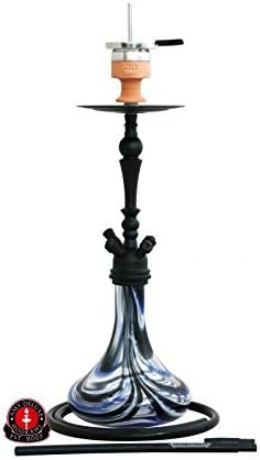 AMY Deluxe 057R Globe R Water Pipe Shisha Matte Black