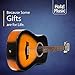 Hola! Music 3/4 Size Acoustic Guitar Bundle for Beginners, 6 String Beginner Solid Spruce Top Acoustic Guitar With Rosewood FIngerboard, 36 inch, Sunburst