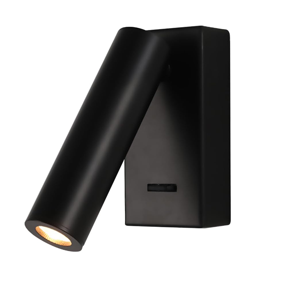 SXWNBIFH wall lamp Bedside Reading Wall Lamp, Rectangular Metal Wall Light with 350°+90° Rotation Adjustment Function, Mini Indoor Wall Sconce, Modern LED Wall Lamps - 3W - 3000K, Nordic Simple Wall