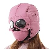 GORRO DE INVIERNO CÁLIDO Y ACOGEDOR: La combinación perfecta de cálido y elegante, cierre de gancho y bucle debajo del mentón, orejeras de piel sintética súper cálidas, su mejor sombrero de invierno. Un sombrero maravilloso para hombres y mujeres que usan al esquiar, hacer snowboard, patinar, andar en trineo, caminar con raquetas de nieve, acampar, hacer senderismo o cualquier deporte y actividad de invierno al aire libre.