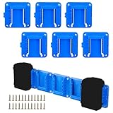 Battery Mount Holder Compatible for Kobalt 24V Max Batteries, Wall Mounts Hanger Fit for KB624-03 KB524-03 KB424-03 KB224-03, Organize Garage/Workshop/Work Truck(6 Pack, w/24 Screws, No Battery)