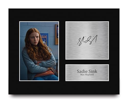 Sadie Sink Stranger Things Autograph Photo for Fans