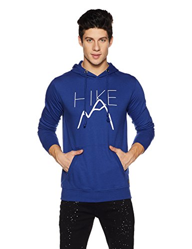 Amazon Brand- Symbol Men's Printed Hoodie Sweatshirt (AW17-SW-RN-36_M_Fox Blue)