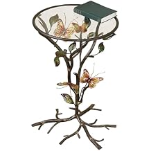 Touch of Class Flight of The Butterfly Round Accent Table - Bronze - Side Table Suitable for Living Room End Table, Bedside Tables or Nightstand, Entryway, Foyer, Office