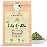 Gerstengras Pulver BIO (1kg) | Aus deutschem Anbau | Rohkostqualität | 100% Gerstengraspulver | Rückstandskontrolliert | vom-Achterhof
