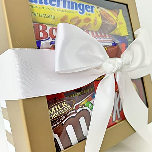 Candy Bar Bliss Gift Box Basket Prime For Chocolate Lovers Sweet Happy Birthday Valentine's Easter Christmas Thank You Office Business College Student Care Package Men Women Approx 3 Lbs 22 Count #TOP6
