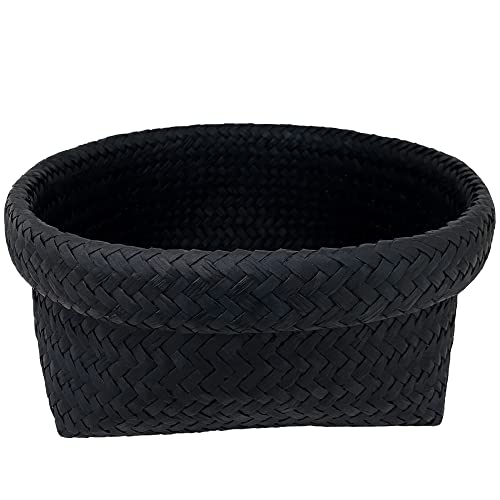 PANWA Handgewebte Nistkörbe, 100 % thailändisches Krajood, handgefertigt, umweltfreundlich, Mangrovengras, natürlich oder pflanzlich, gefärbt, traditionelles Dorf, gewebte Weidenkörbe Cover