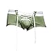 Sandbank Men's Sexy Lingerie Cotton Tie Rope Cute Boxer Brief Underwear Panties (US L, Army Green #1)