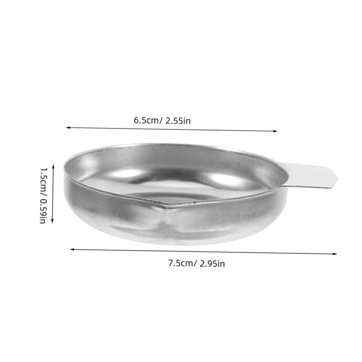 Housoutil 2Pcs Stainless Steel Weighing Trays for Kitchen Jewelry Food Scale Pans Precision Measurement Trays for Food Cosmetics Reusable Versatile Design