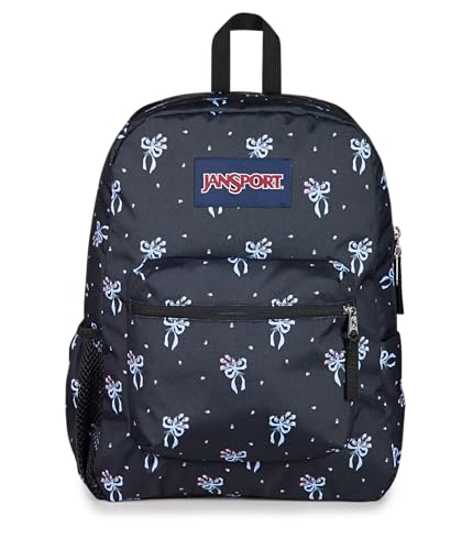 Image of JanSport Cross Town Backpack - Simple Bag for Everyone with 1 Main Compartment, Front Utility Pocket - Premium Class Accessories - Pastel Petals