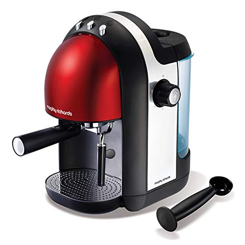 Espressomaschine, Halbautomatische Kaffeemaschine, Haushaltsdampf, 1050W, 1250Ml Temperaturregelung,Rot