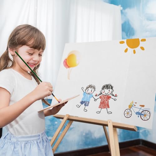 Luxshiny Dreifach Gefaltete Plakattafeln 4Er Set 26X17 Zoll Weiße Display-Tafeln Für Schulprojekte Präsentationen Und Bürobedarf
