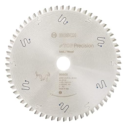 Bosch Professional 2608642102 cirkelsågblad Best for Wood 254 x 30 x 2,3 mm Z60WZ