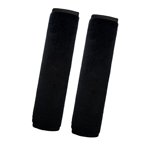Medsuo 2 Pack Universal Soft and Comfortable Car Seat Belt Pads Harness Pads Pram Strap Covers Backpack Shoulder Pad Automotive Seat Belt Cushion Pad Cover for Adults - Black