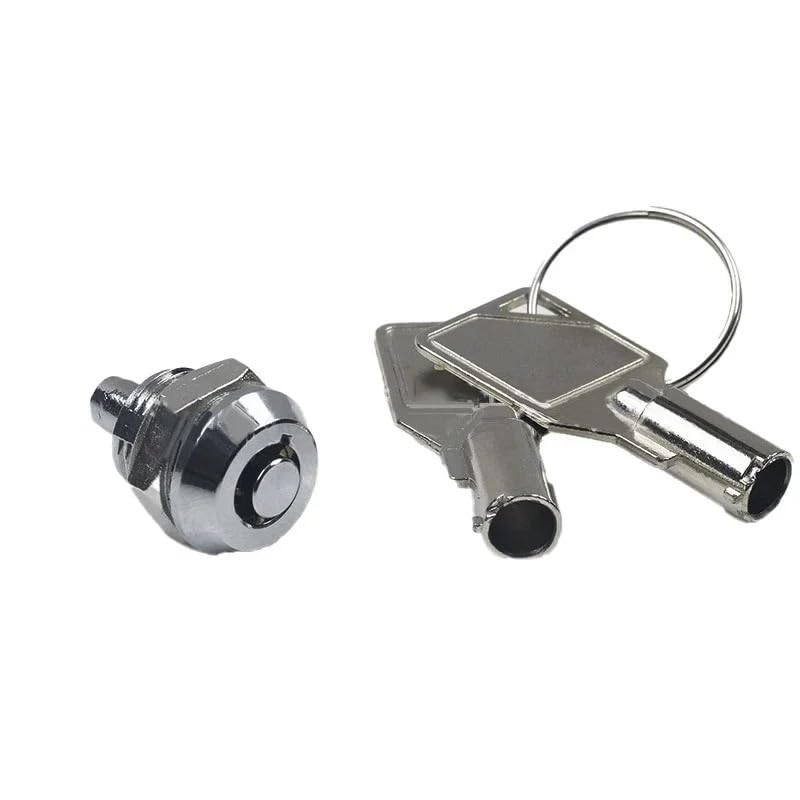 Briefkastenschloss Ersatz, 5 Sets 12 MM Push Lock Schrankschlösser mit Rohrschlüsseln for Schmuckschatulle, Ausrüstung, Schublade, Licht - Box, DIY Möbelbeschläge(10 Sets)