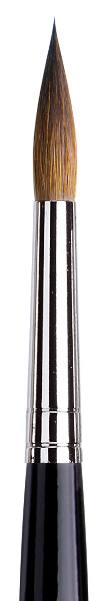 da Vinci Watercolor Series 35 Maestro Paint Brush, Round Long Taper Kolinsky Red Sable, Size 10