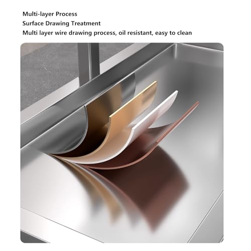 Hausmeisterwagen Reinigungswagen auf Rädern 3 Ebenen Große Kapazität Putzwagen Haushaltswagen mit 4 Rollen – Bild 7