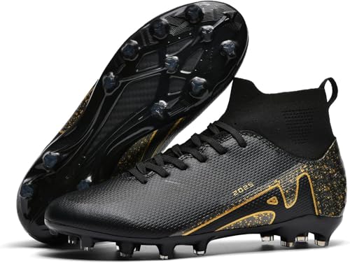 Kmrlofiy Crampon Foot Homme Chaussures de Football Professionnel Antidérapant Athlétisme Entrainement Sport (KBA-K22, 37EU)