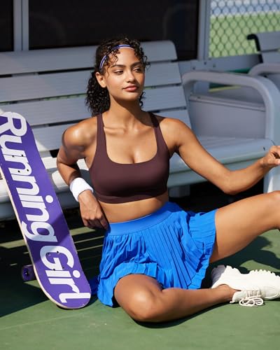 Image of RUNNING GIRL High Impact Sports Bras for Women, High Support Running Sports Bra Moulded Cup Strappy Sports Bras