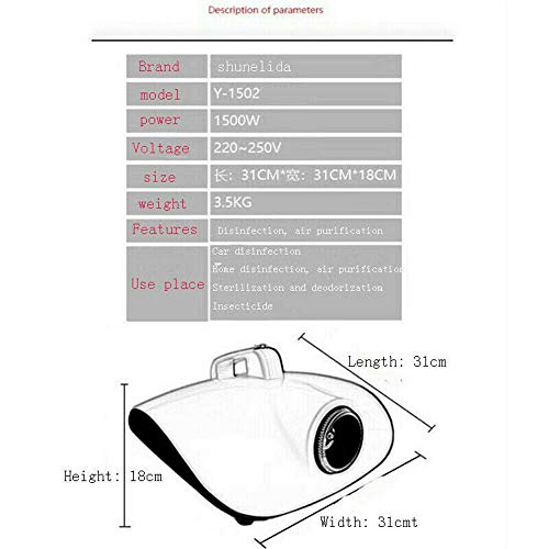 Elikliv Elettrico Nebulizzatore Fogger ULV