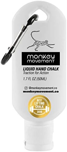 Monkey Movement Liquid Hand Chalk: No Mess Liquid Grip Dry Hands for Rock Climbing, Gamers, Billiards, Weightlifting, Crossfit, Pole Fitness, Gymnastics, Sweaty Hands