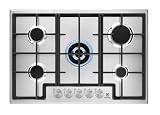 Electrolux EGS75362X Piano Cottura a Gas 75 cm 5 Fuochi Acciaio Inox Ghisa