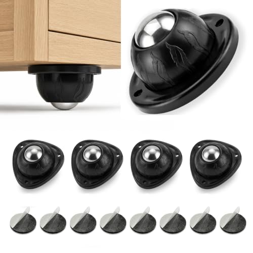 Self Adhesive Furniture Caster Wheels 4 Pack