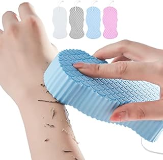 4 Multipack Ultra Soft Exfoliating Bath Sponge, Body Dead Skin Removal Bathing Sponge Reusable With Lanyard, Sponge Body Brush for Adult Children Elderly Shower