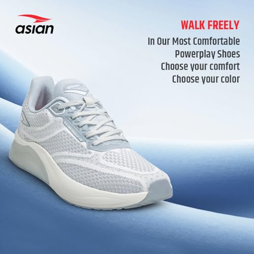 Image of ASIAN Powerplay-22 Sports Running Shoes for Men | Lightweight, Breathable Sneakers with Bounce Sole | Ideal for Gym, Walking, Jogging & Daily Use | Stylish Trainers