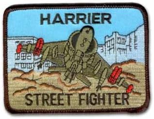 HARRIER STREET FIGHTER 3.5" MILITARY PATCH