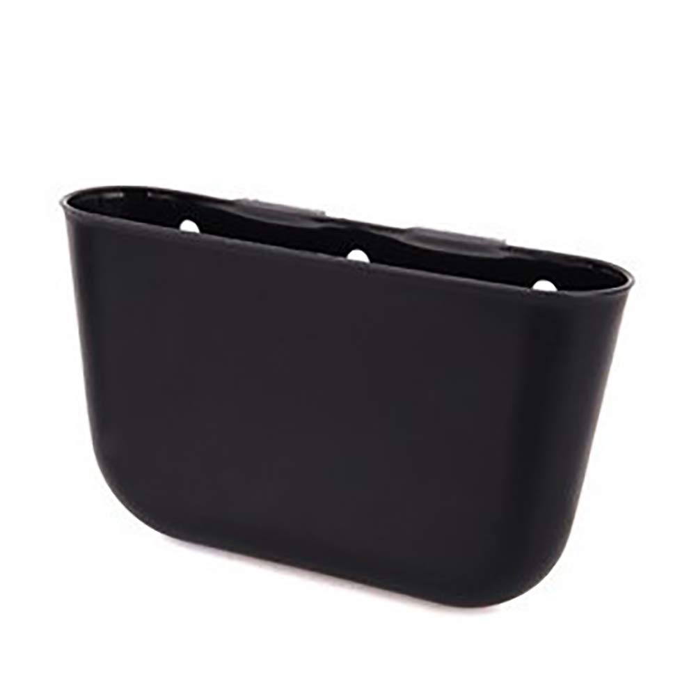 Poubelle Pour Petite Voiture Boîte De Rangement (Couleur: Noir) Double Usage, Matière Plastique Facile à Nettoyer, Poubelle Portable, Boîte De Rangement Suspendue, Peut être installée Sur La Voiture