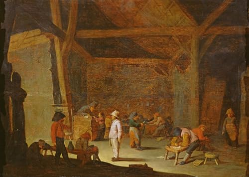 Art Tableau École Van Ostade affiche impression d'art sur toile haut de gamme de 60x90 cm