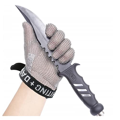 ZGHQHCDRH Schnittfeste Handschuhe, Metzger-Arbeitshandschuhe aus...