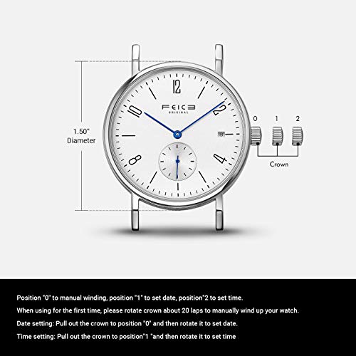 Image of FEICE Men's Watches Bauhaus Design Automatic Watch Waterproof Sapphire Crystal Analog Mechanical Watches for Men Women Unisex -FM201