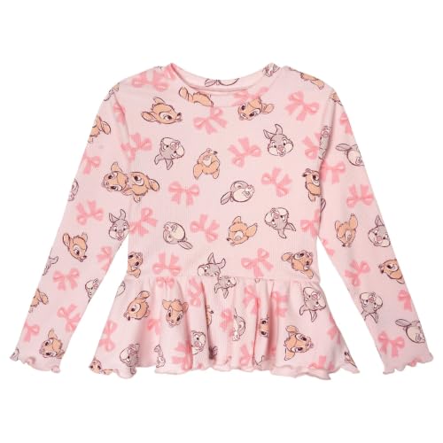 Image of Disney Girls' Ribbed Long Sleeve Tee and Pants Set for Baby & Kids