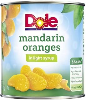 Dole Mandarin Oranges in Light Syrup, 11 Ounce -- 12 per case.
