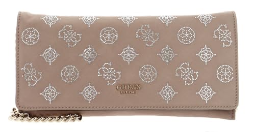 Gilded Glamour GUESS Mini Flap Clutch Champagne petit sac de luxe aux finitions dorées