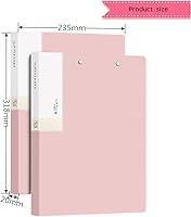 Vista 3 de Carpeta A4 sin perforaciones con abrazadera de acción de resorte, clips fuertes, carpeta de archivos para oficina, comercial, escuela, documentos